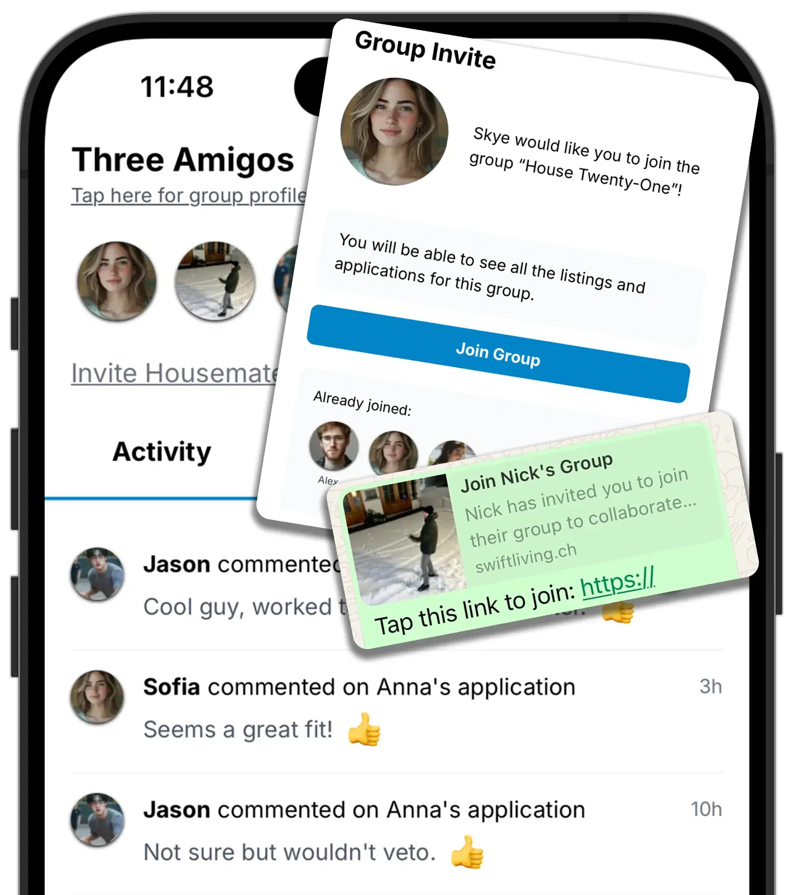 Feature: Share the listing wi...