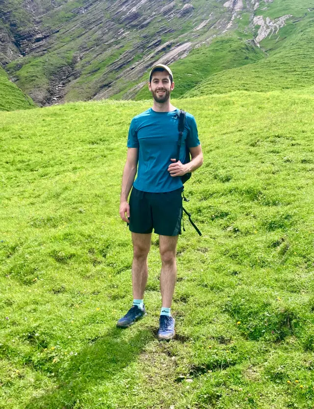 Nick in the Swiss mountains